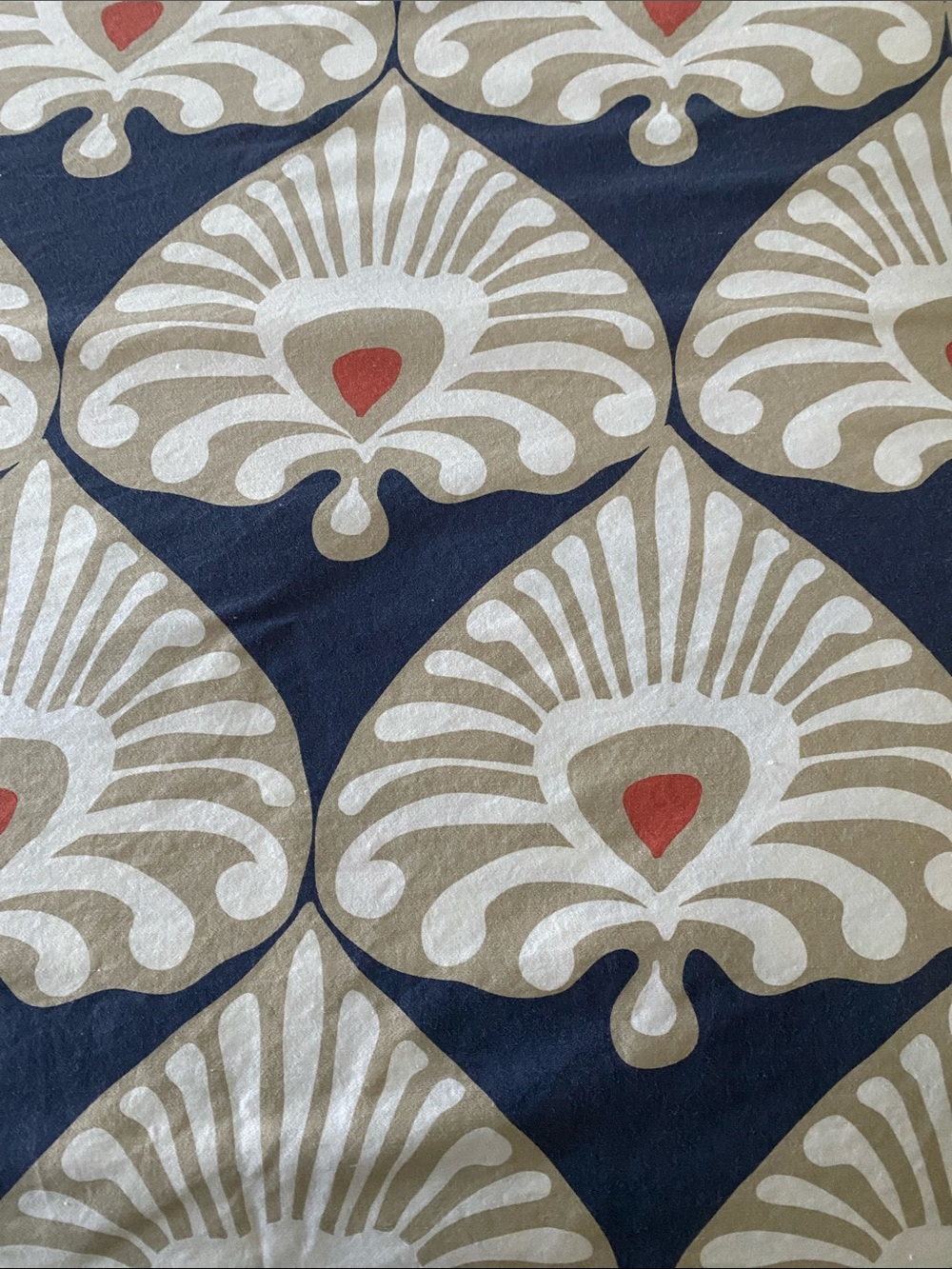 Serena & Lily “Palmetto” Full/Queen 100% Cotton Duvet Cover blue, tan, copper - Picture 4 of 10